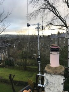 A DAB and FM aerial in ilkley